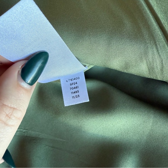 Loft - Petite Relaxed Fluid Blazer - Olive Green - Picture 7 of 13